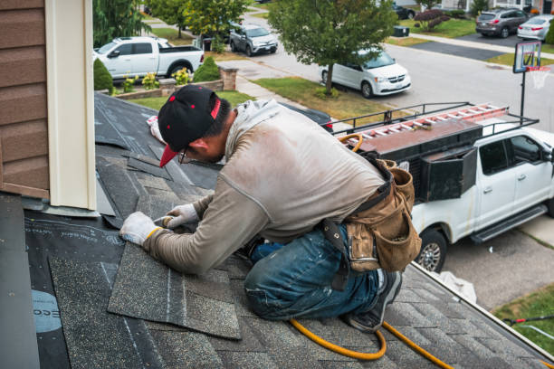 Professional Flat Roof Repair technician working in Earlville, PA